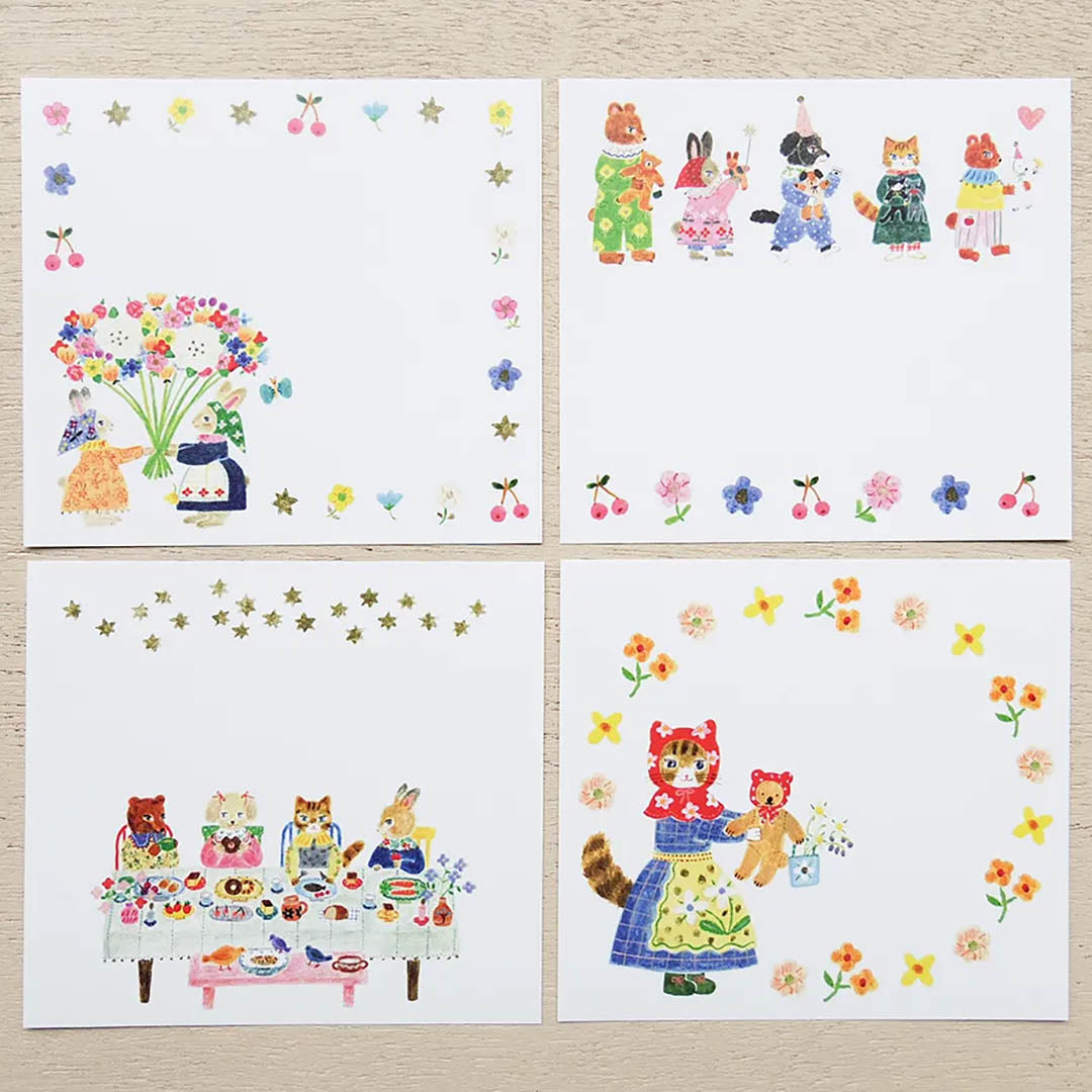 NEW Aiko Fukawa Block Memo Pad - Little Fluffy Friends