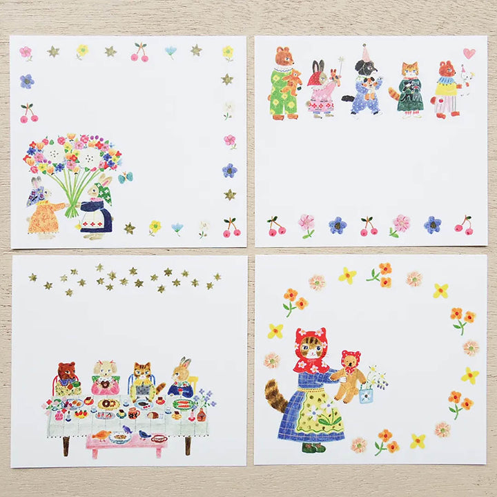 NEW Aiko Fukawa Block Memo Pad - Little Fluffy Friends