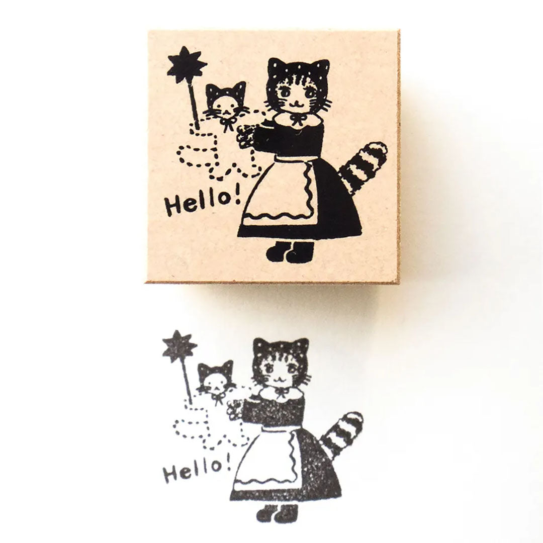Aiko Fukawa Rubber Stamp - Hello