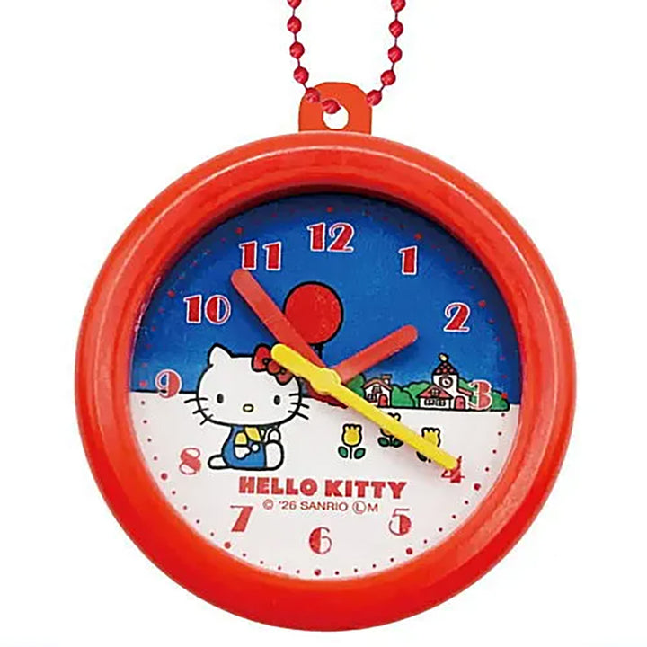 Japanese Blind Capsule - Sanrio Characters Retro Wall Clock Clip Keychain
