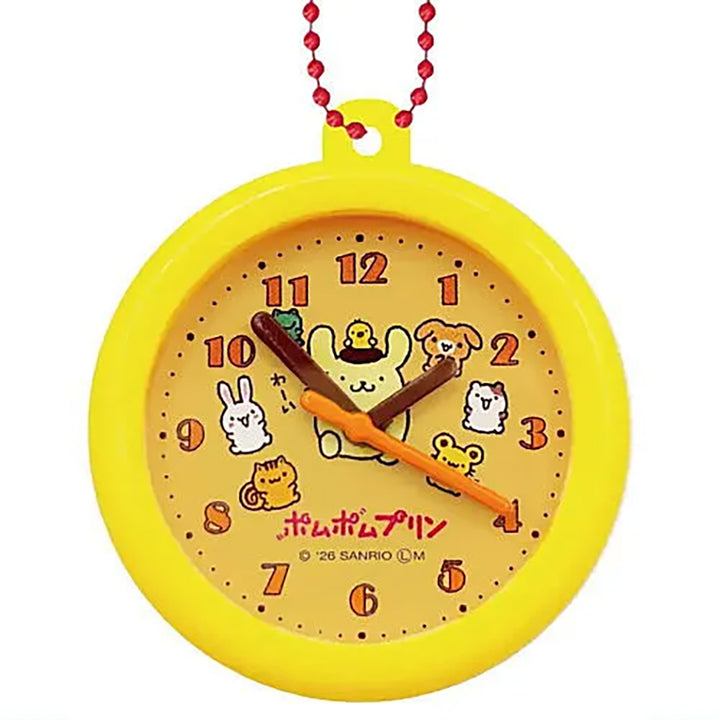Japanese Blind Capsule - Sanrio Characters Retro Wall Clock Clip Keychain