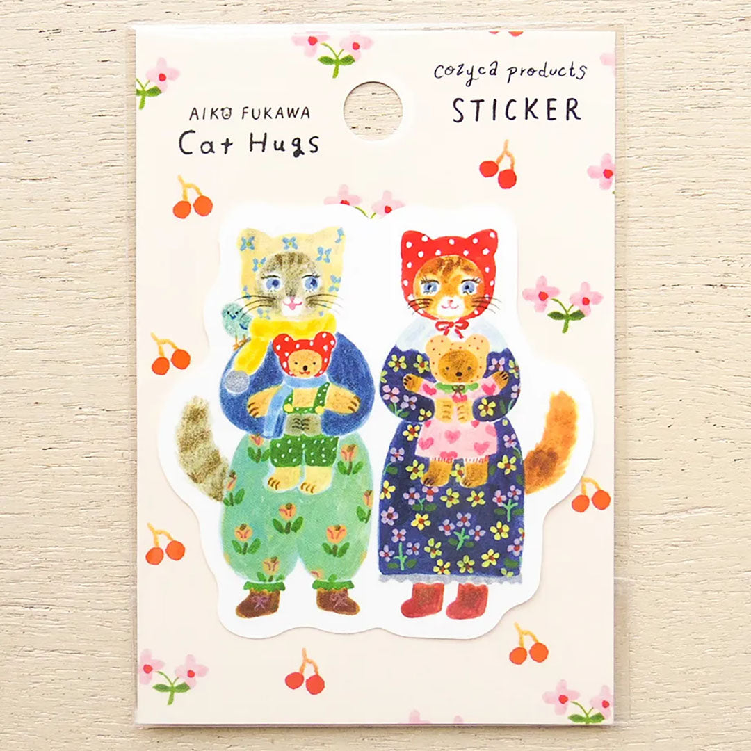 Aiko Fukawa Cat Hugs Sticker