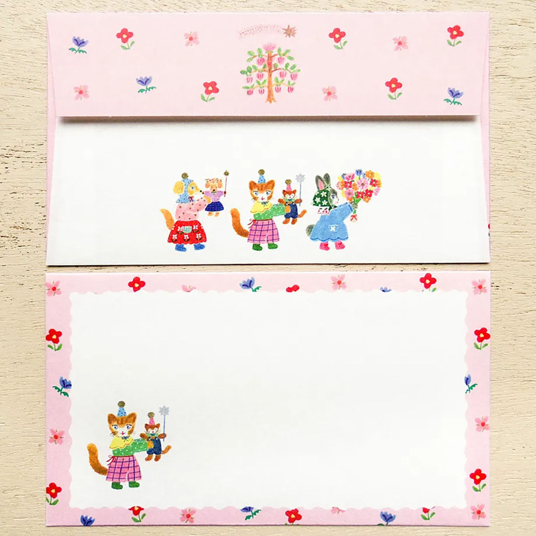 Aiko Fukawa Stationery: Bloom and Cuddle Letter Set