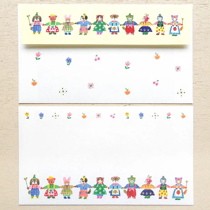 Aiko Fukawa Stationery: Holding Paws Letter Set