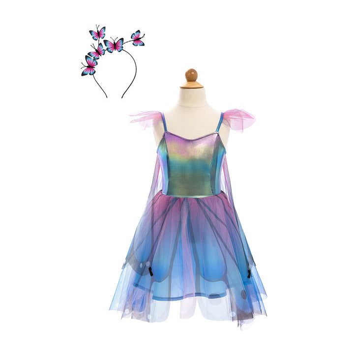 Butterfly Twirl Dress & Wings - Blue/Purple