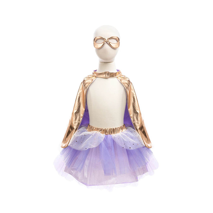 Super-duper Tutu, Cape & Mask - Metallic Rose Gold