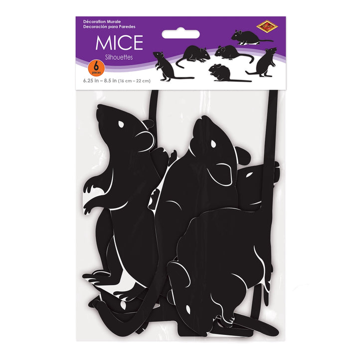 Mice Silhouettes For Steps Decor