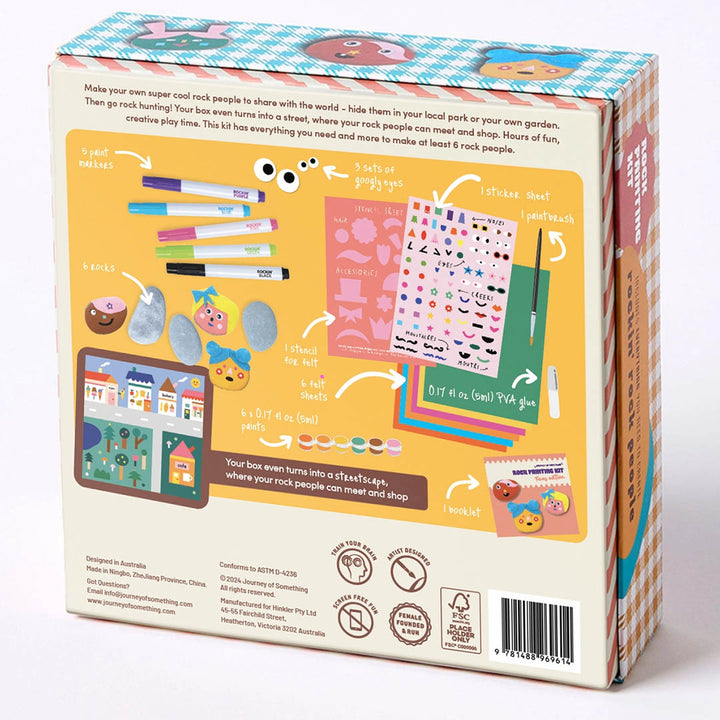 Rock Painting Kit for Kids - Cool Faces