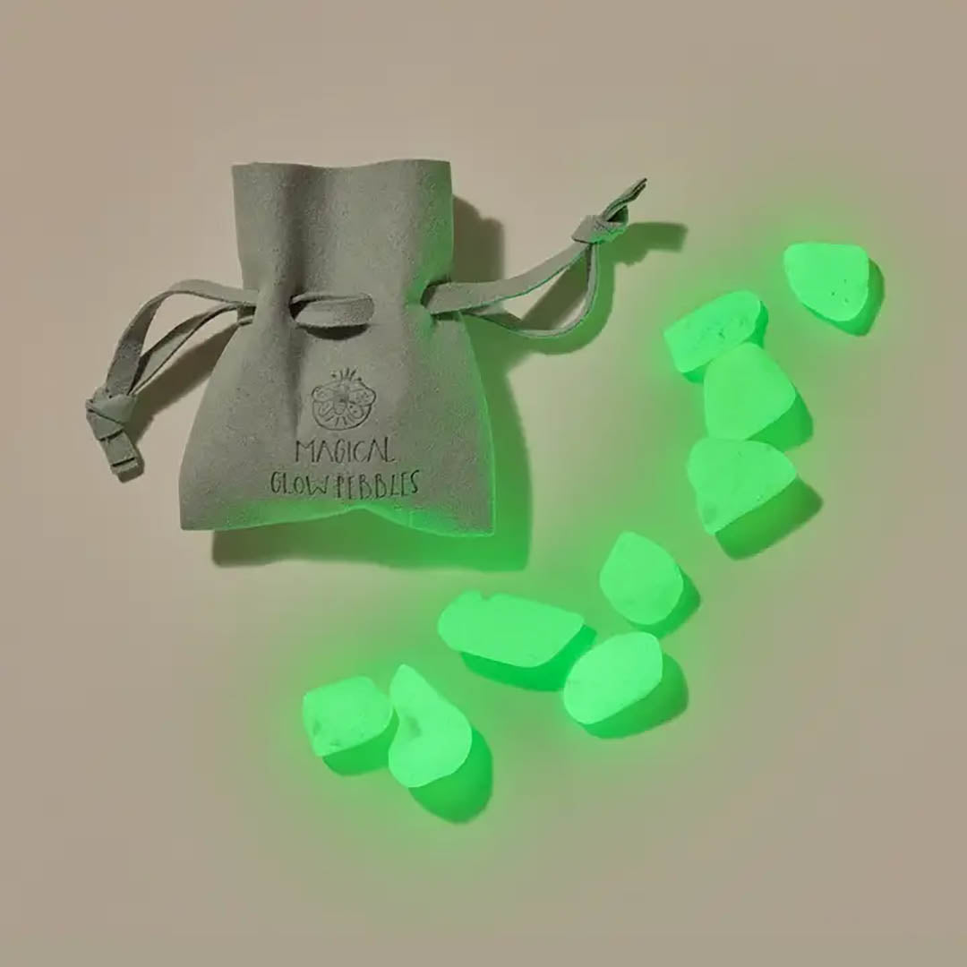 Super Bright Glow Pebbles - Green