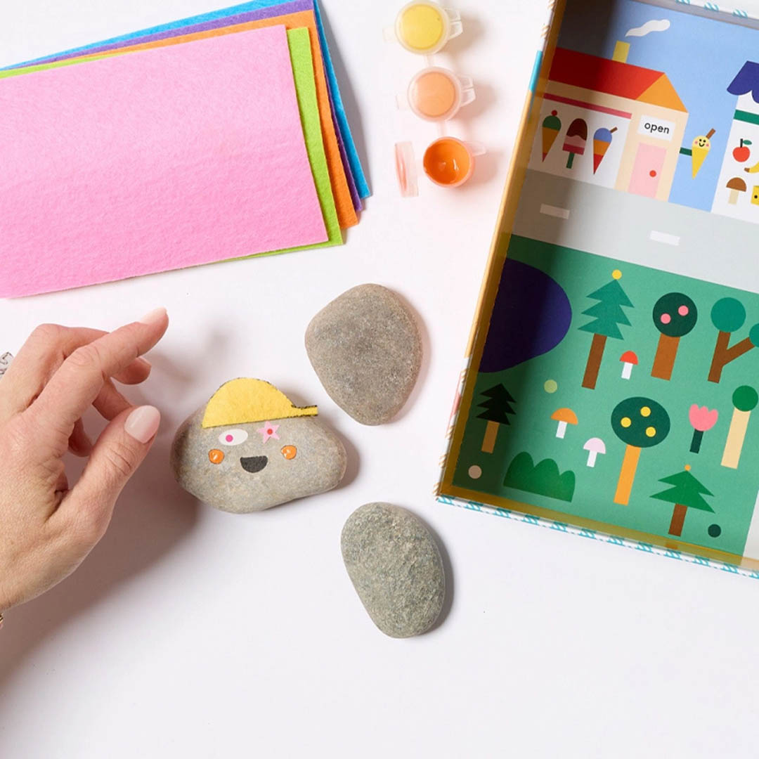 Rock Painting Kit for Kids - Cool Faces