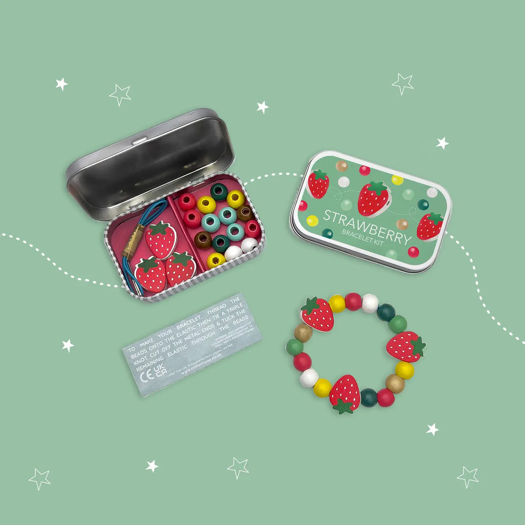 NEW Strawberry Bracelet Tin Gift Kit