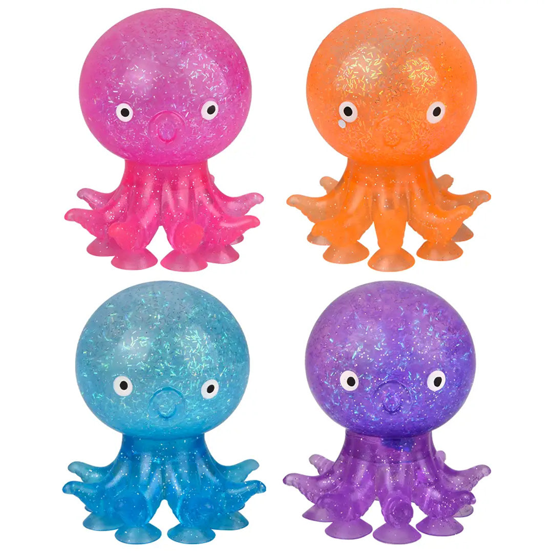 Water Filled Suction Octopus Squish Toy