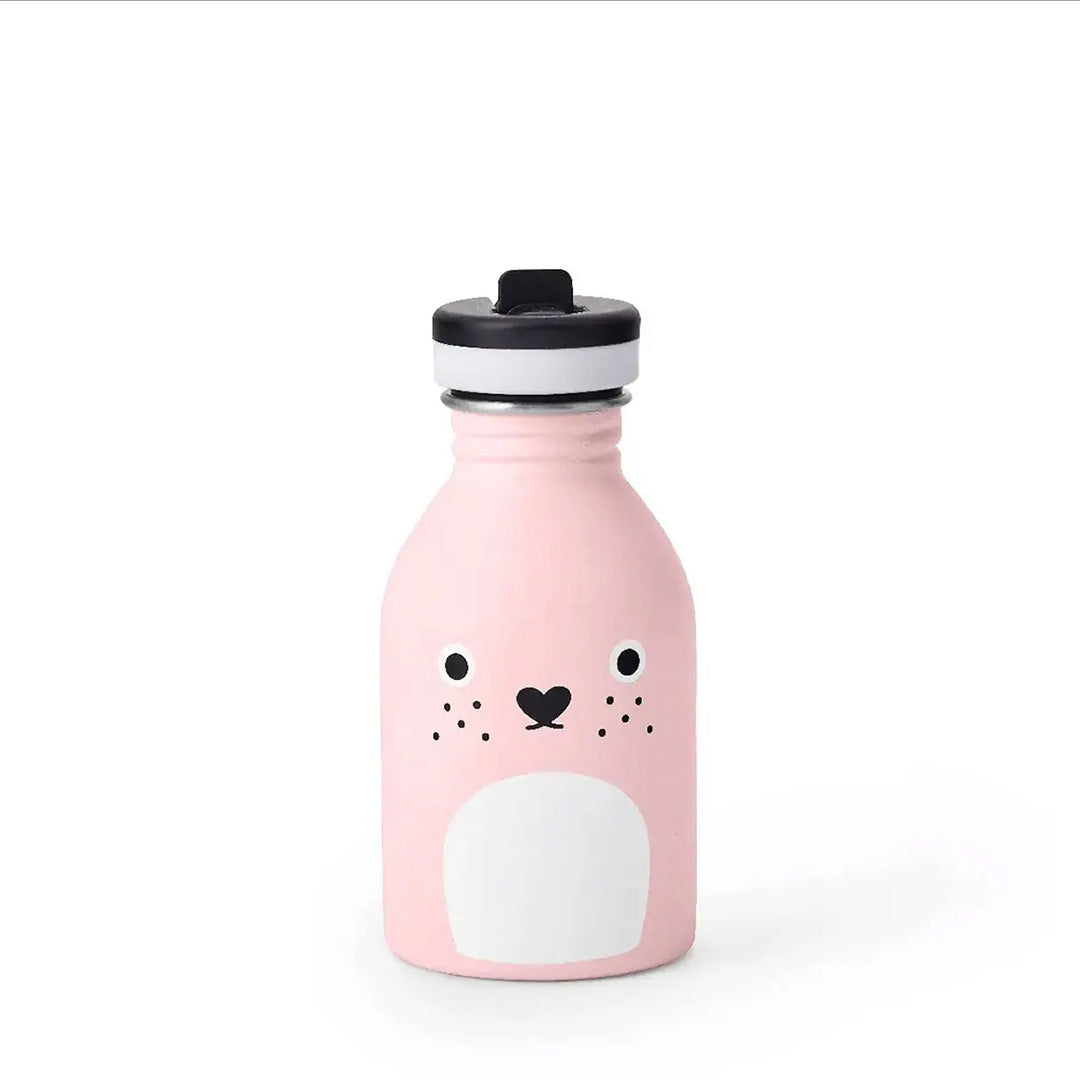 Stainless Steel Water Bottle - Ricecarrot Rabbit - Pink