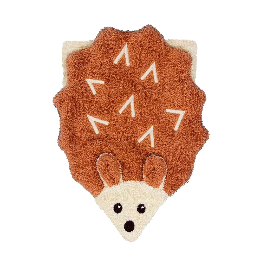 NEW Organic Cotton Puppet Washcloth- Hedgehog