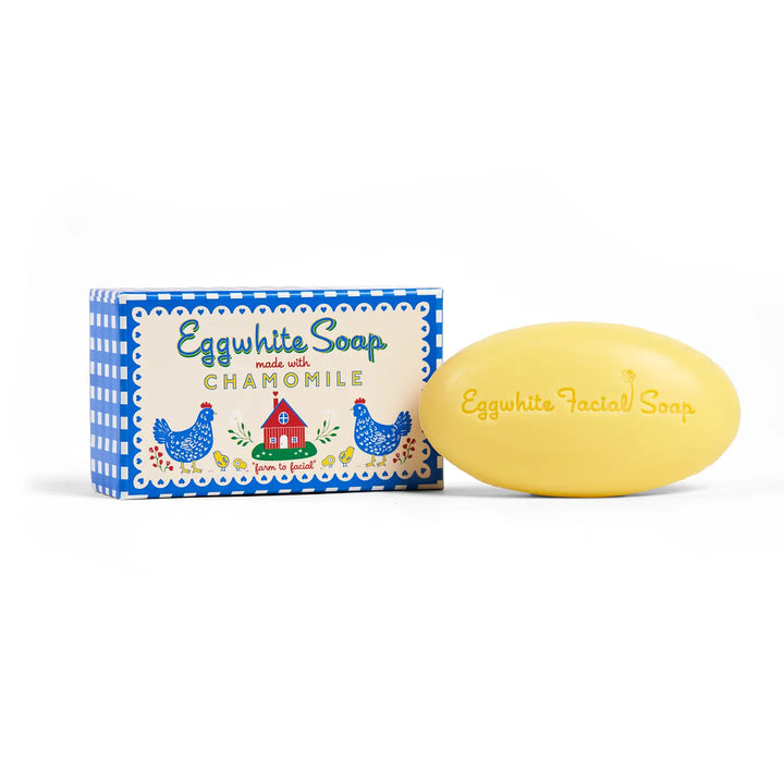 Eggwhite & Chamomile Facial Soap - Gingham