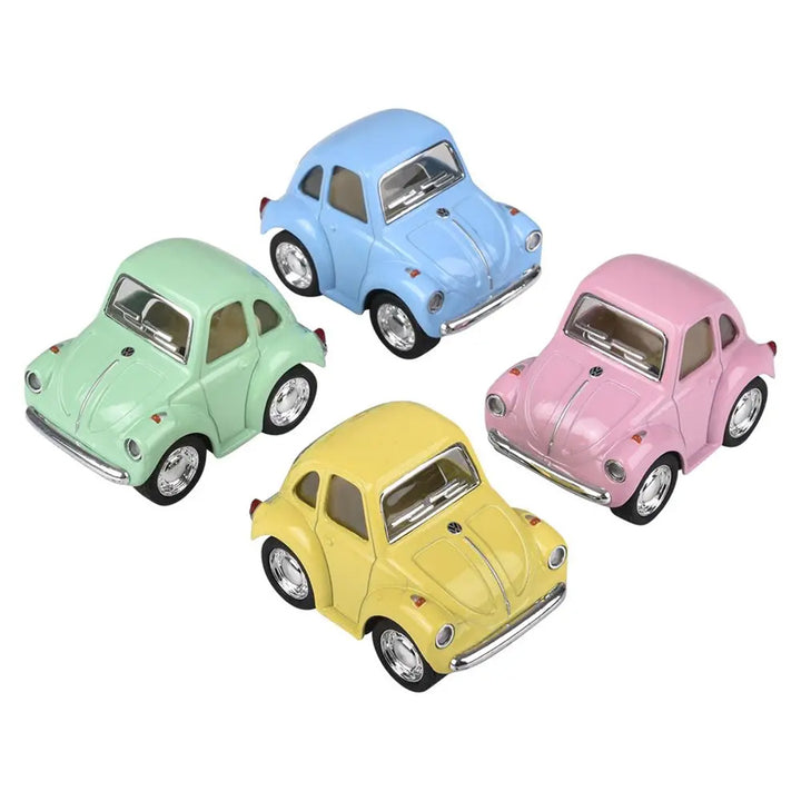 Die Cast Pull Back Car- Mini VW Beetle Pastel