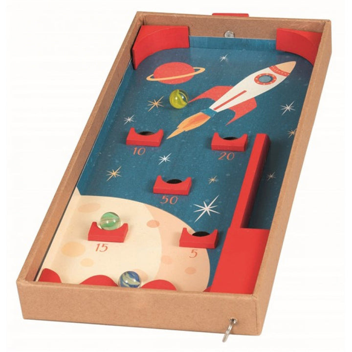 NEW Wooden Retro Pinball Machine Toy