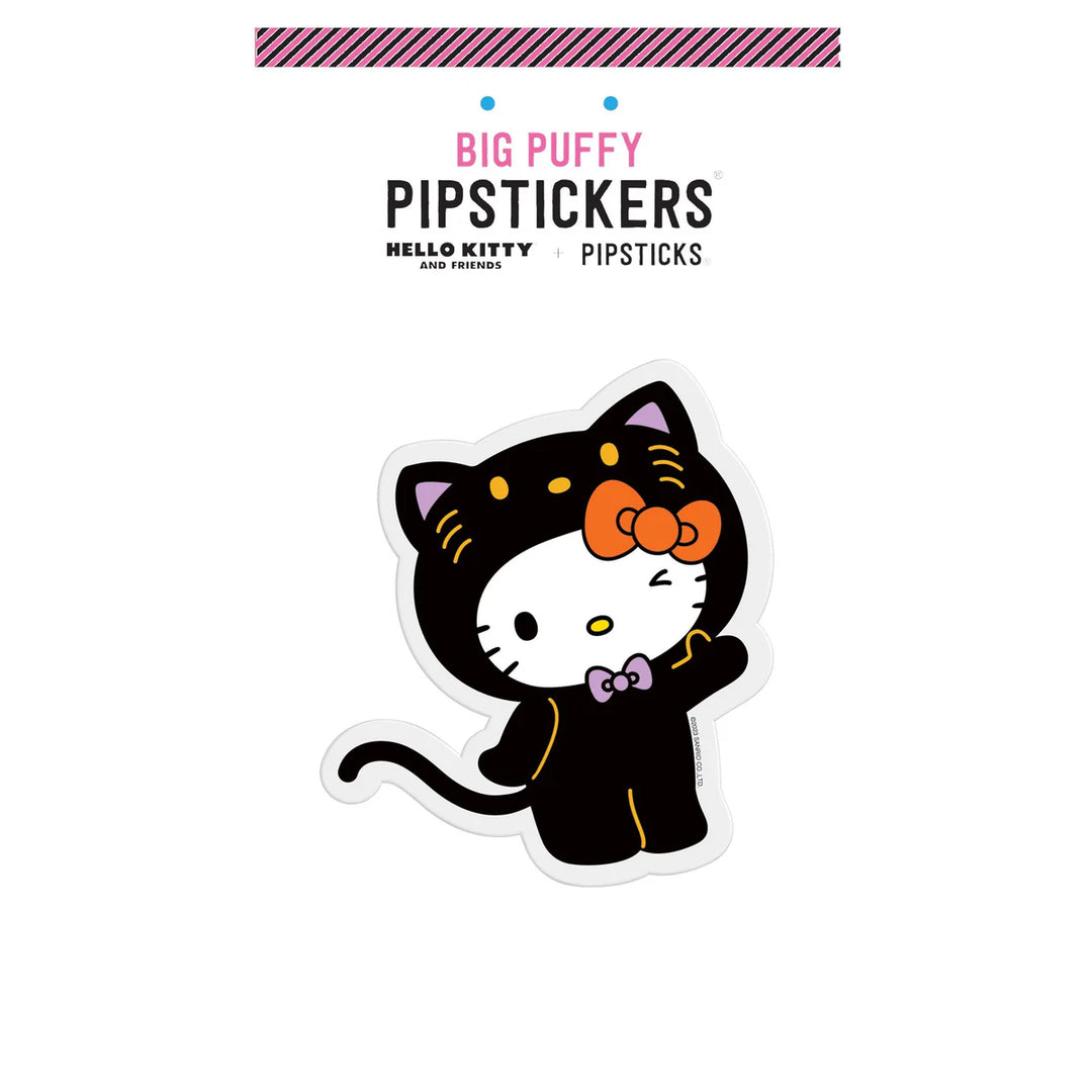 Hello Kitty Big Puffy Black Cat Sticker