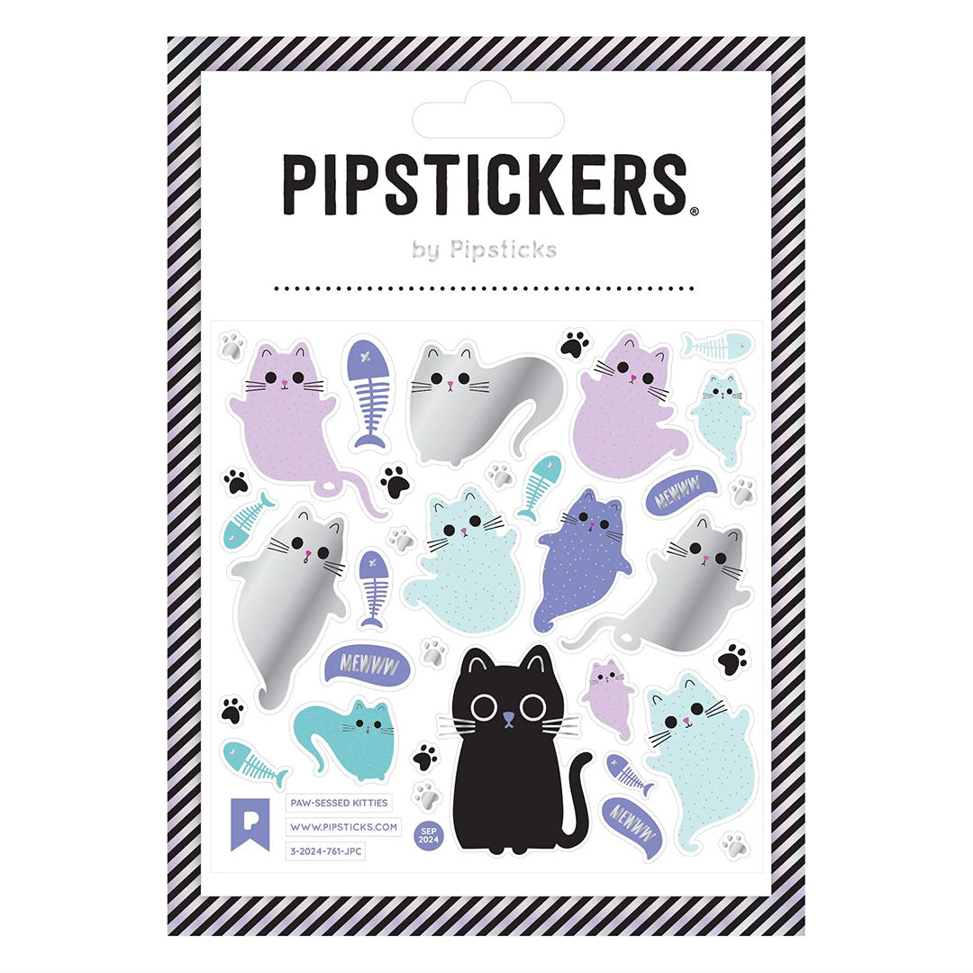 Paw-sessed Kitties Stickers