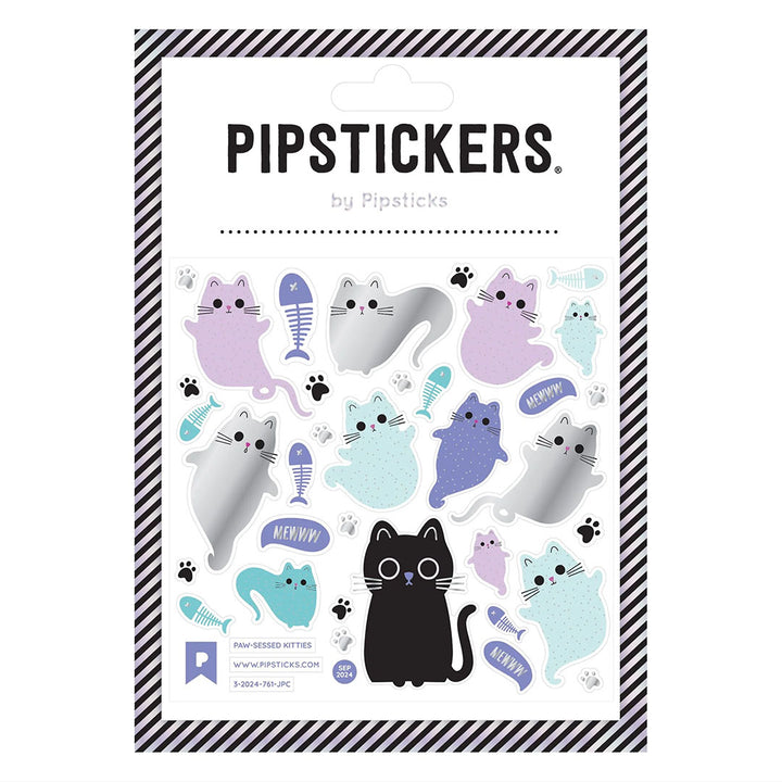 Paw-sessed Kitties Stickers