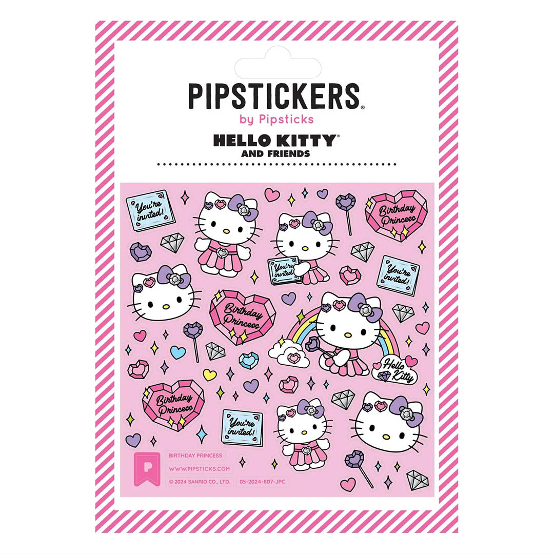 Hello Kitty Birthday Princess Stickers