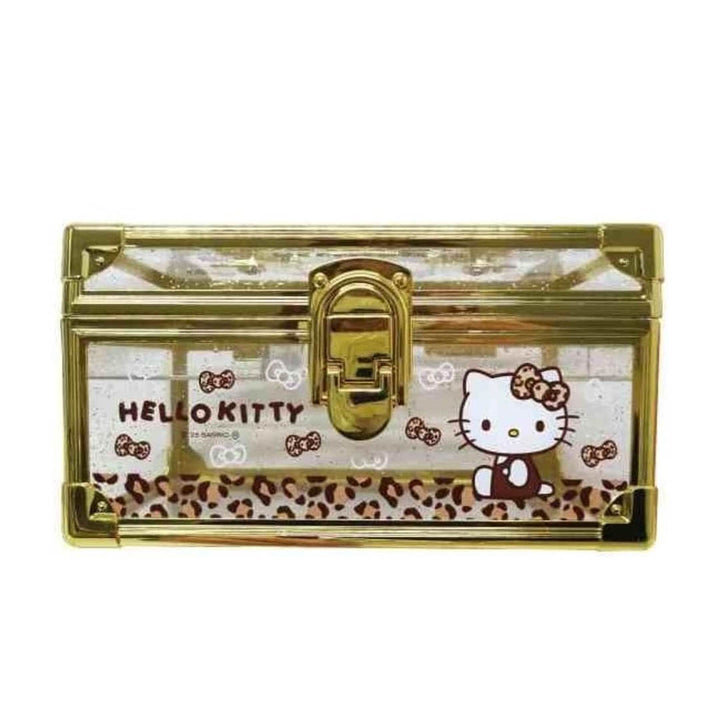 NEW Official Sanrio Hello Kitty Clear Organizer Storage Box - Gold