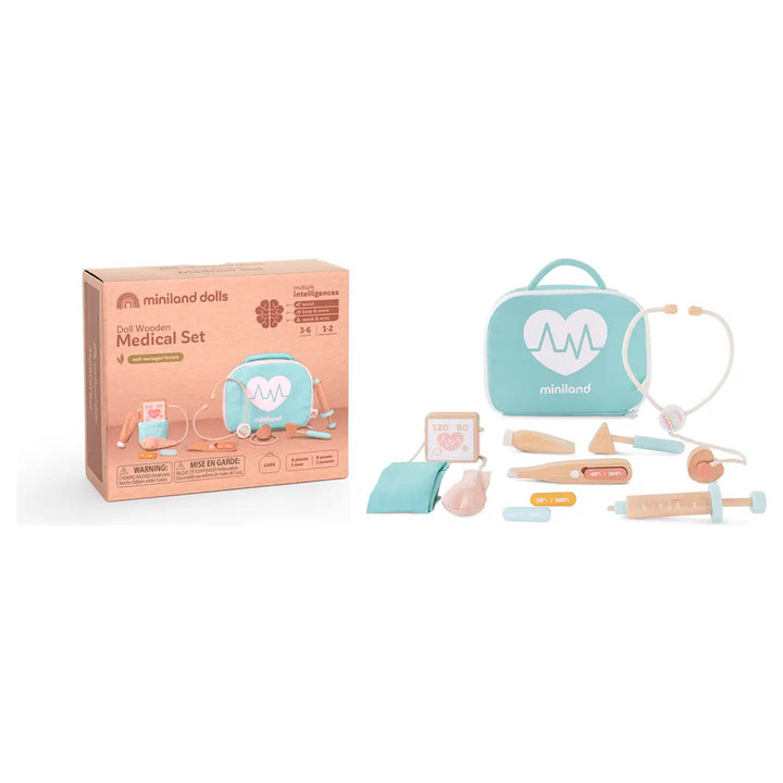Eco Friendly Doll Wooden Doctor Set
