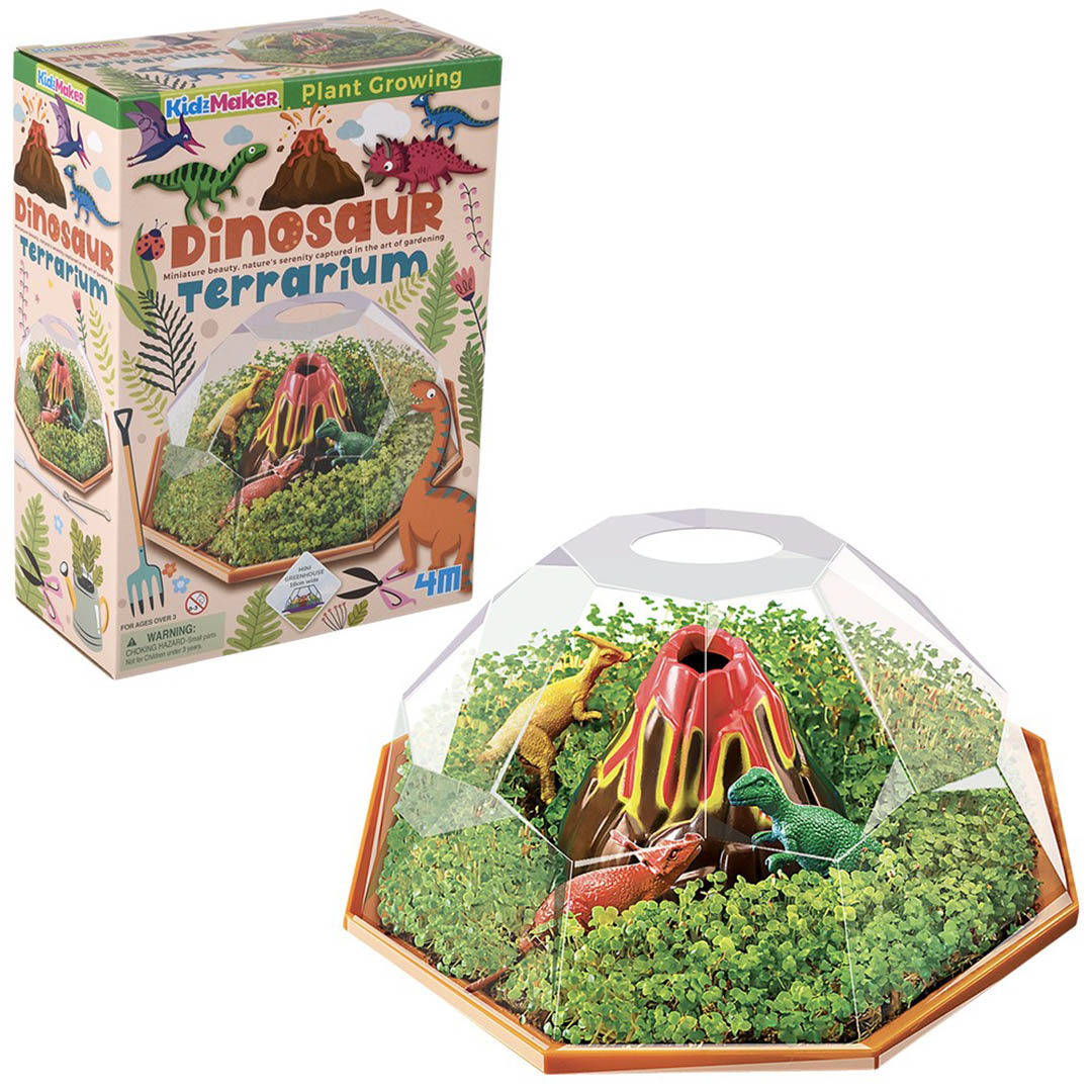 Kidzmaker Plant Growing Dinosaur Terrarium