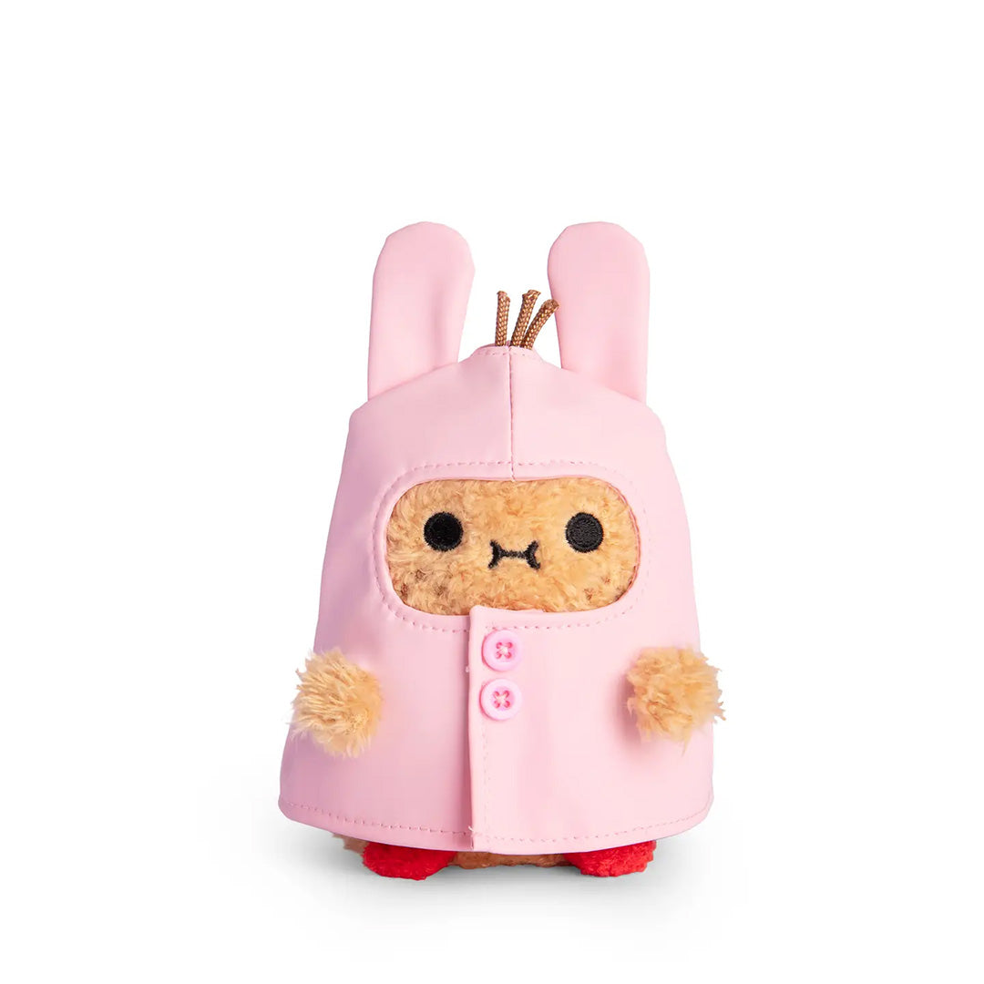 Mini Plush Toy - Bunny Boot - Pink Raincoat Ricespud