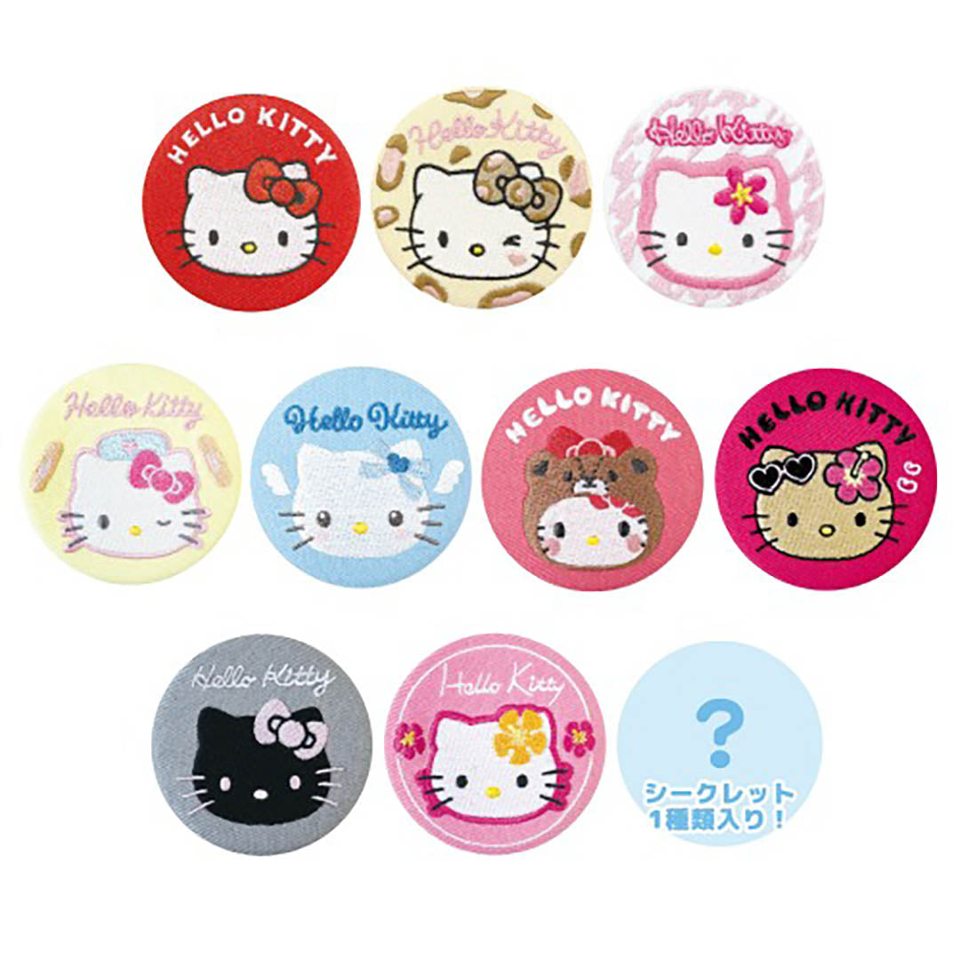 Japanese Blind Box: Official Sanrio Hello Kitty Embroidered Pin Badge