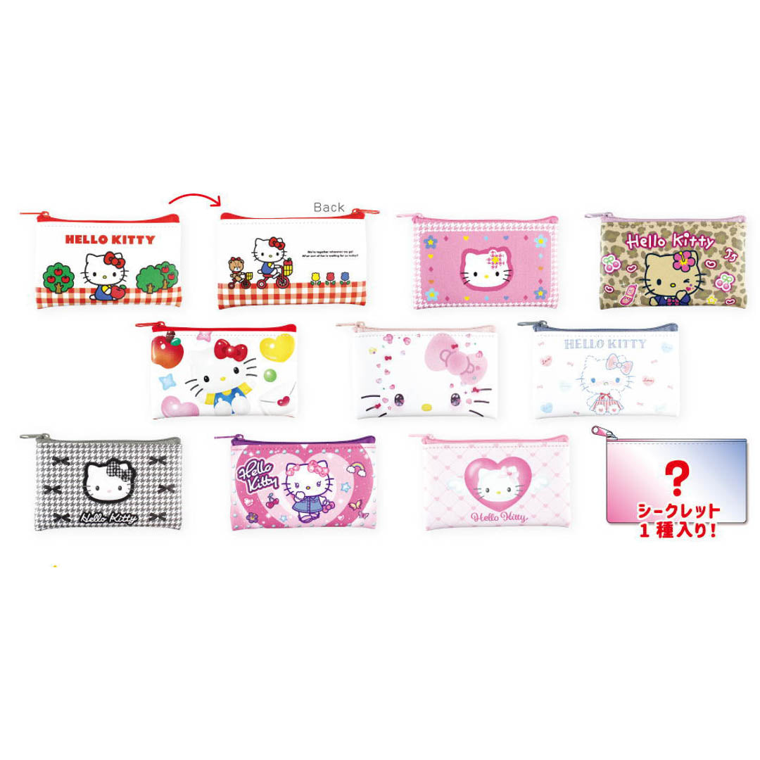 Japanese Blind Box: Official Hello Kitty Flat Mini Pouch