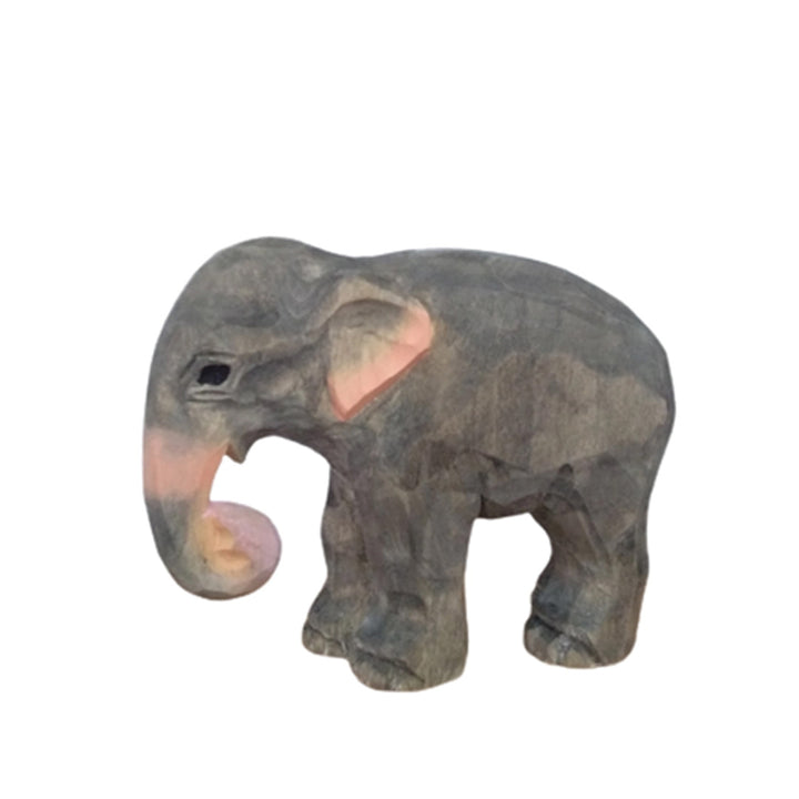 Wooden Asian Elephant Animal Toy