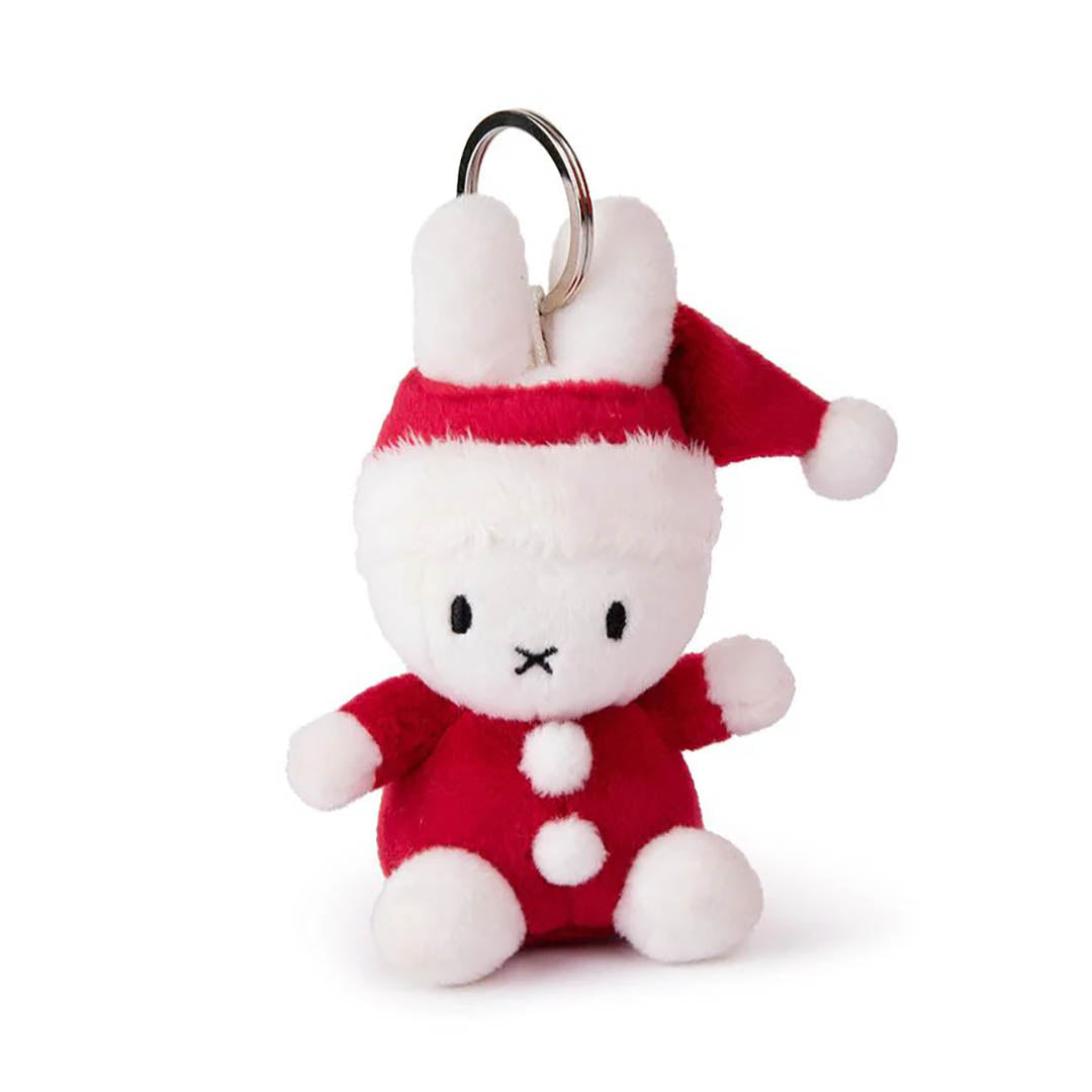 Miffy Santa Keychain Plush 4"