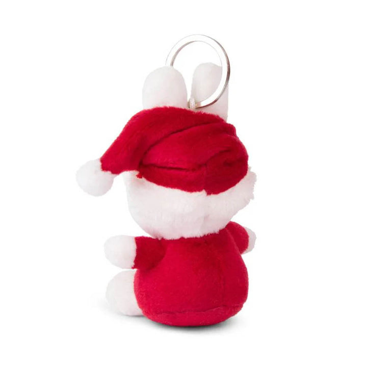 Miffy Santa Keychain Plush 4"