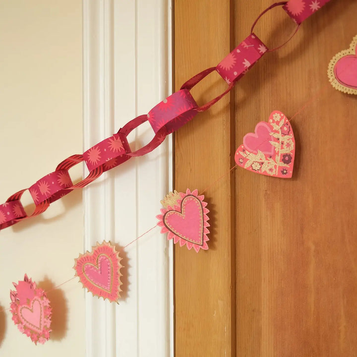 Sweet Hearts Sewn Garland