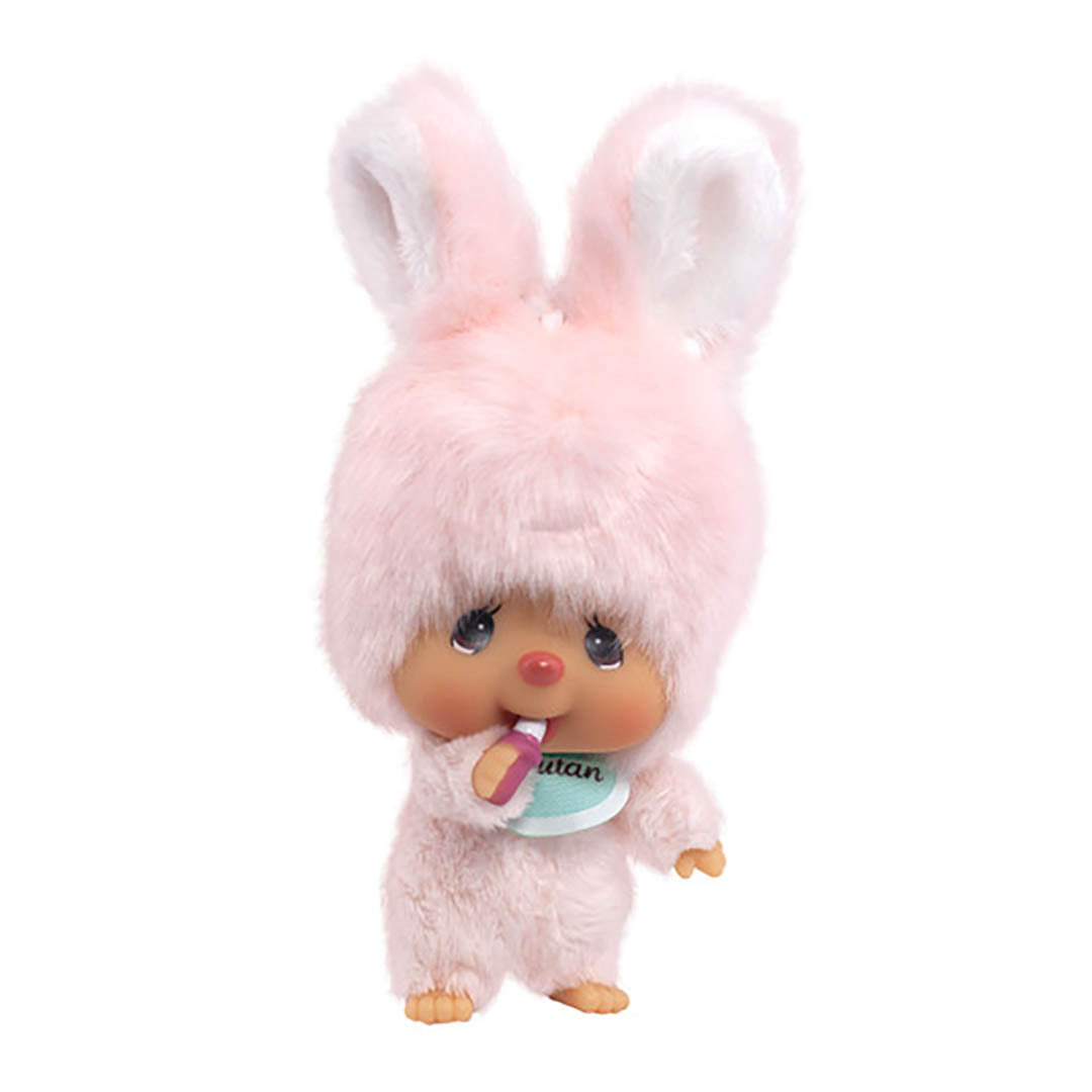Monchhichi Friends Chimutan Bunny Big Face Keychain Plush