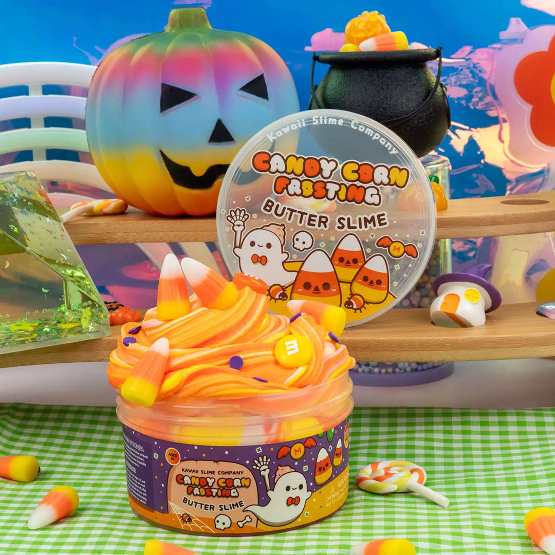 Candy Corn Frosting Butter Signature Dome Slime