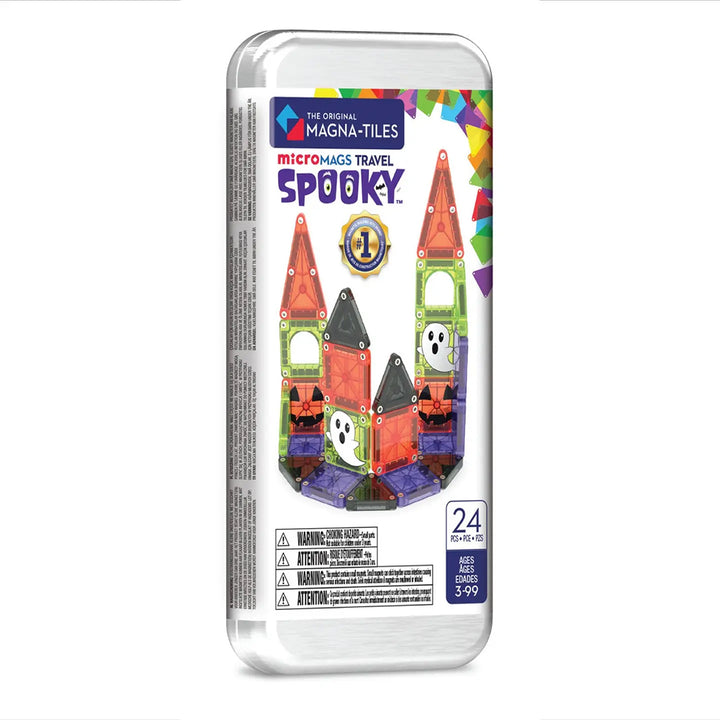 Magna-Tiles microMAGS Spooky 24 Piece Travel Set