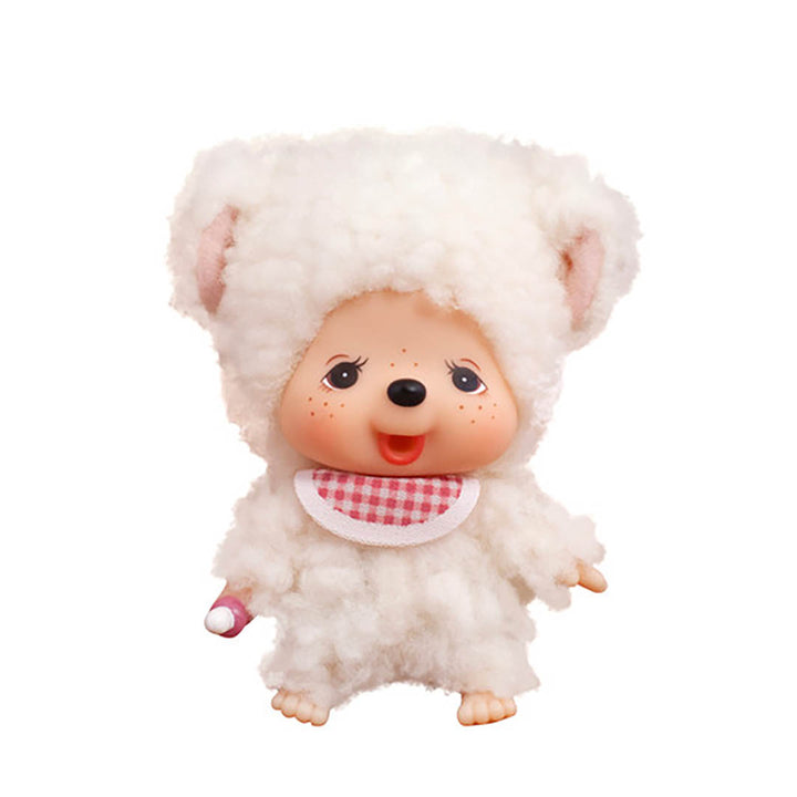 Monchhichi Friends Chamu Lamb Big Face Keychain Plush