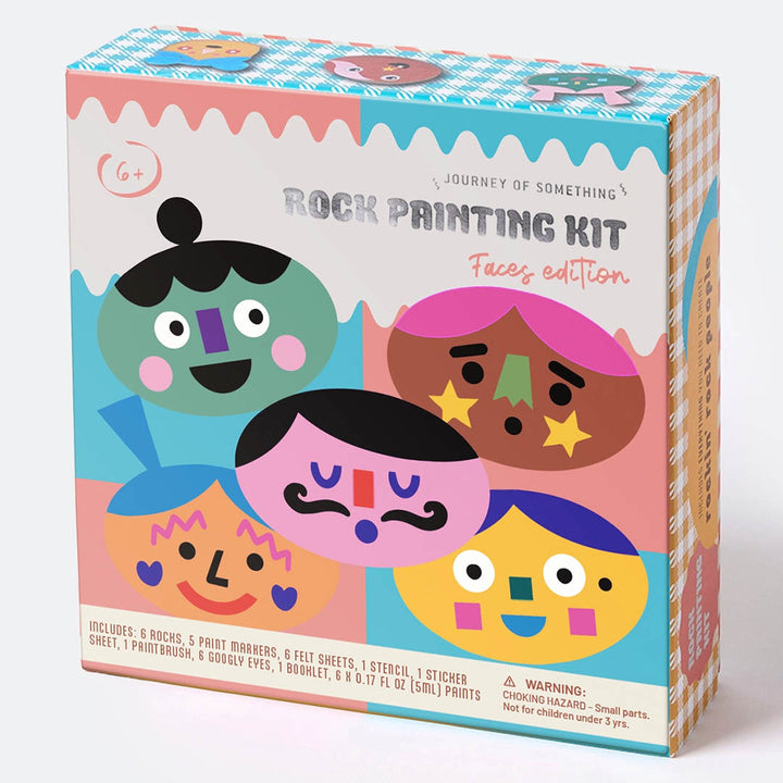 Rock Painting Kit for Kids - Cool Faces