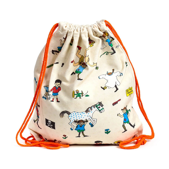 Pippi Longstocking Canvas Drawstring Bag