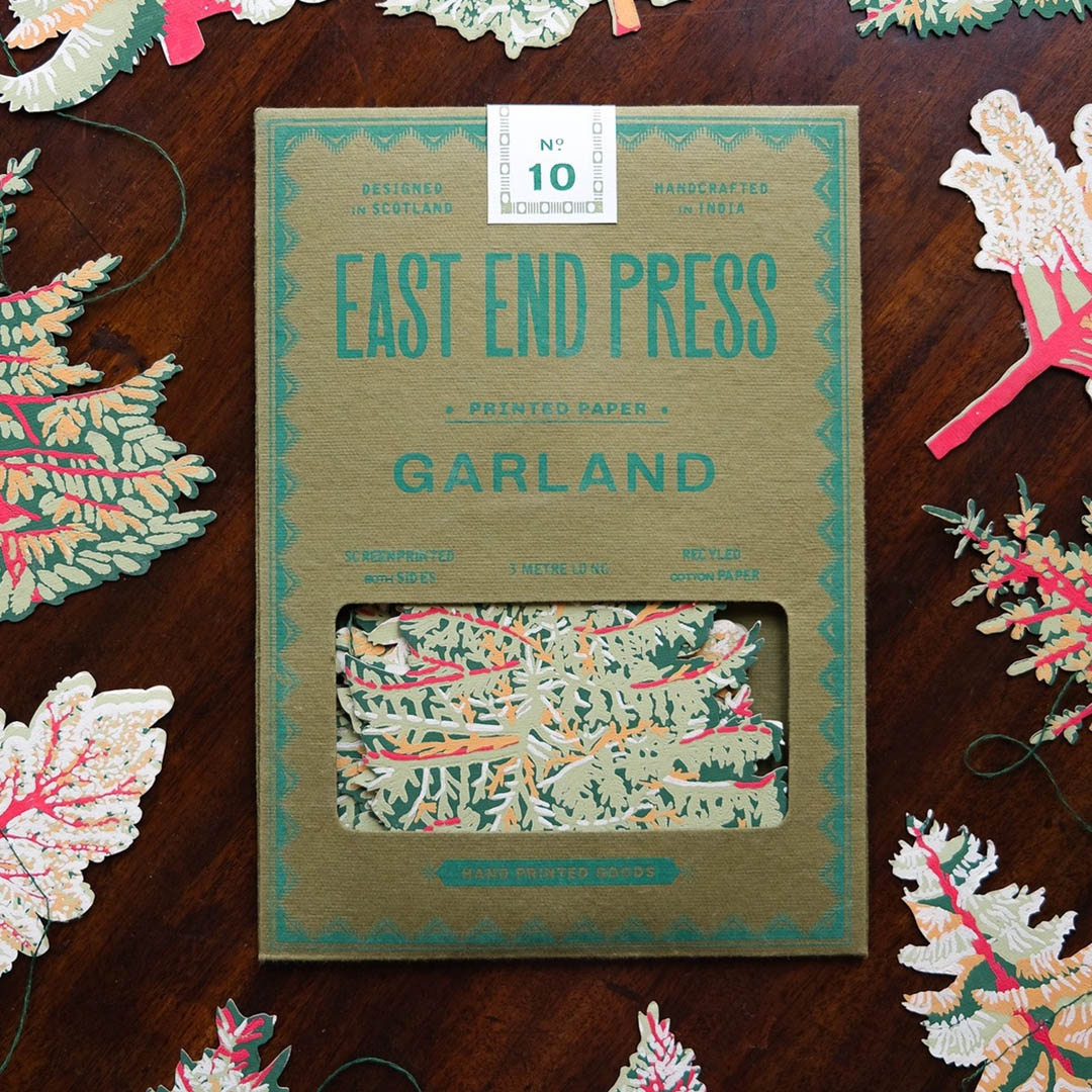 Forest Sewn Paper Garland