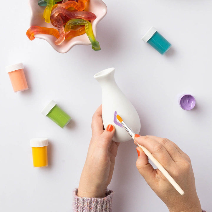 Paint Your Own Vase Kit - DIY Ceramic Vase Painting Set