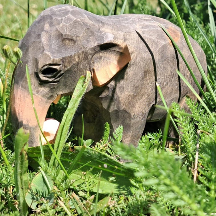 Wooden Asian Elephant Animal Toy