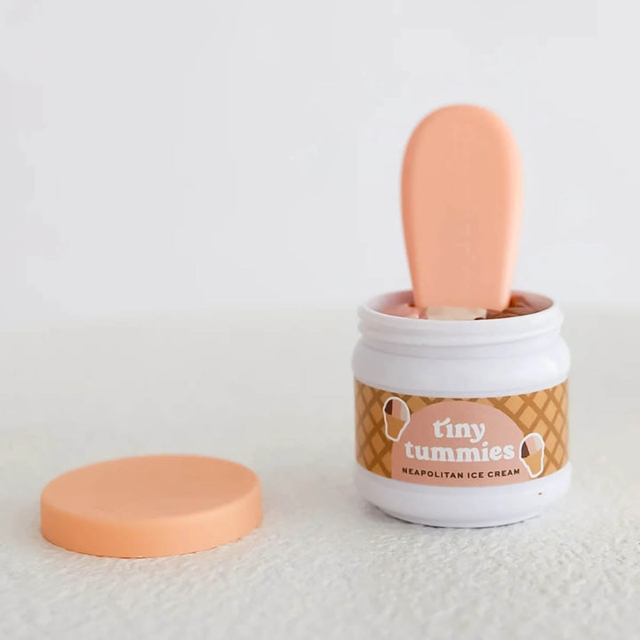 Tiny Tummies Neapolitan Ice Cream Jar and Spoon Set