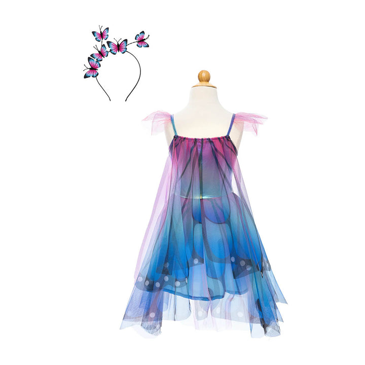 Butterfly Twirl Dress & Wings - Blue/Purple
