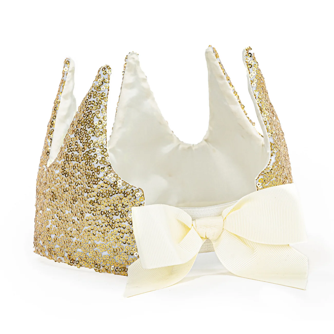 NEW Precious Sequin Crown- Gold