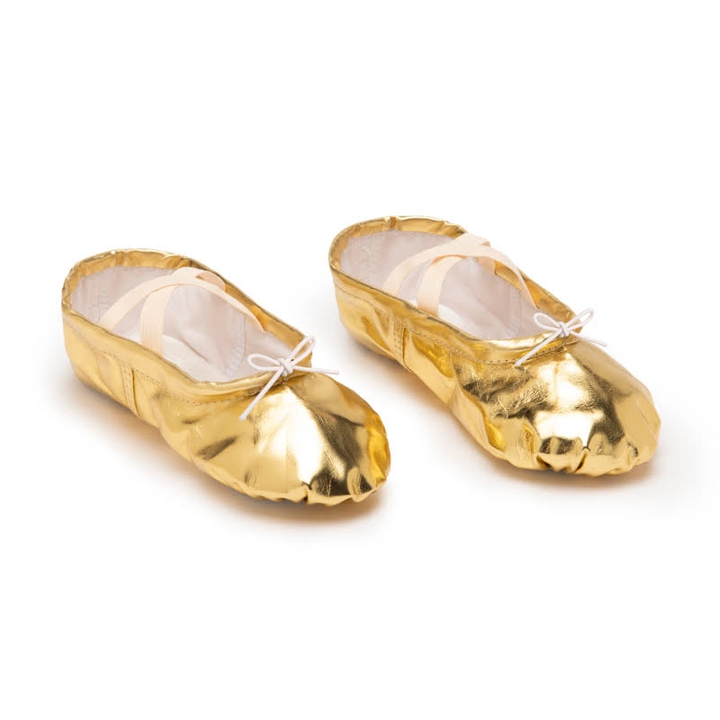 French Metallic Ballet Shoes