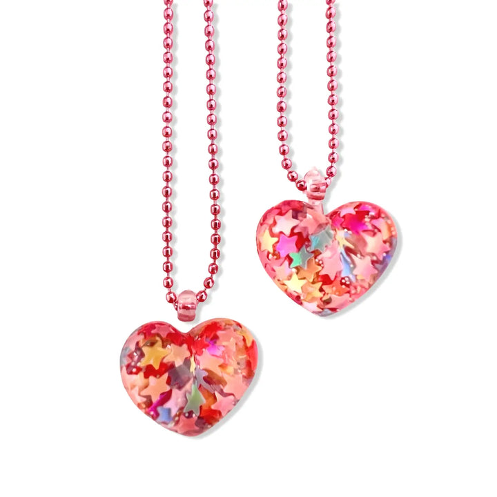 NEW Retro Confetti Heart Necklace