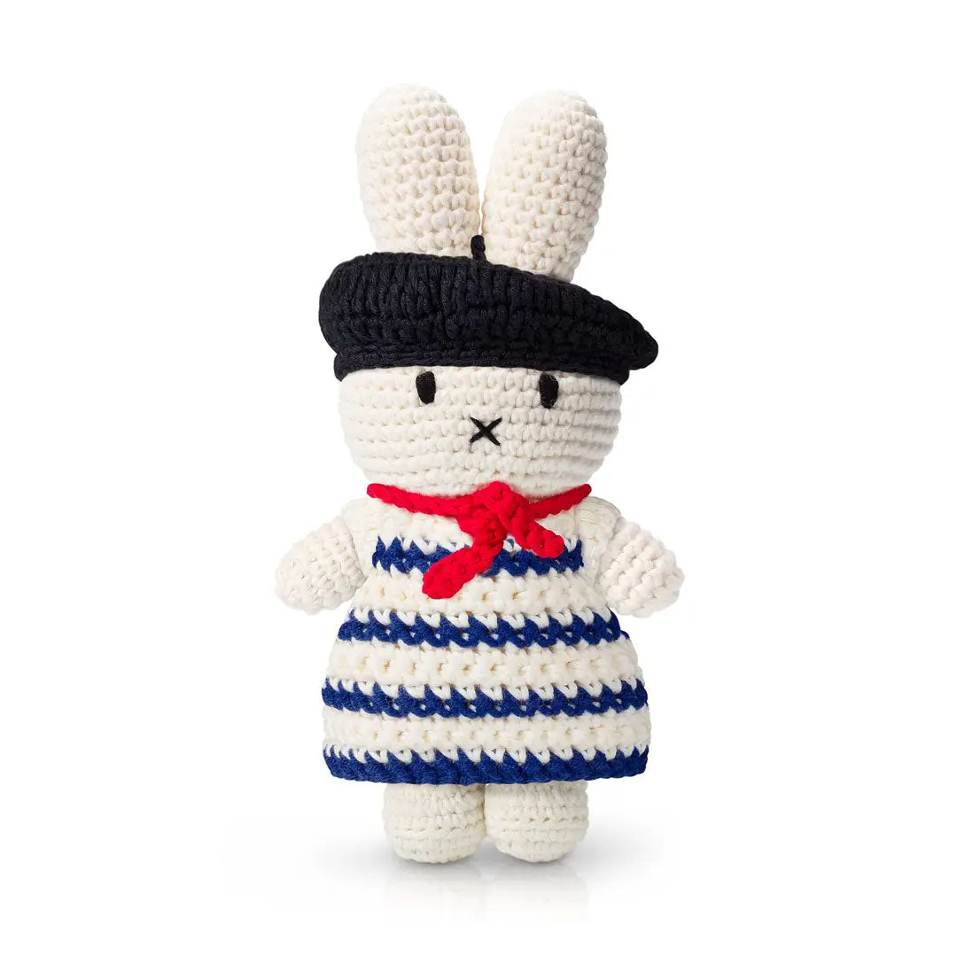 Miffy Handmade Crochet Doll- Miffy With France Dress